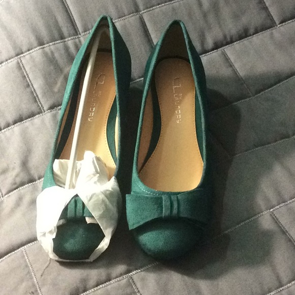 emerald shoes heels